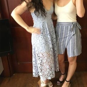 ASTR the label light blue lace dress